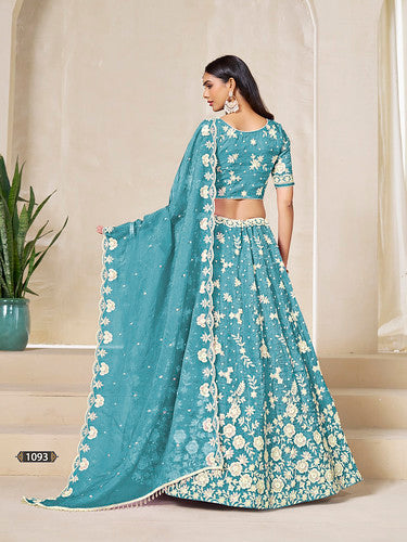 Mehvish Mehvish vol 19 Organza Silk 1093 Party Wear Lehenga Blouse