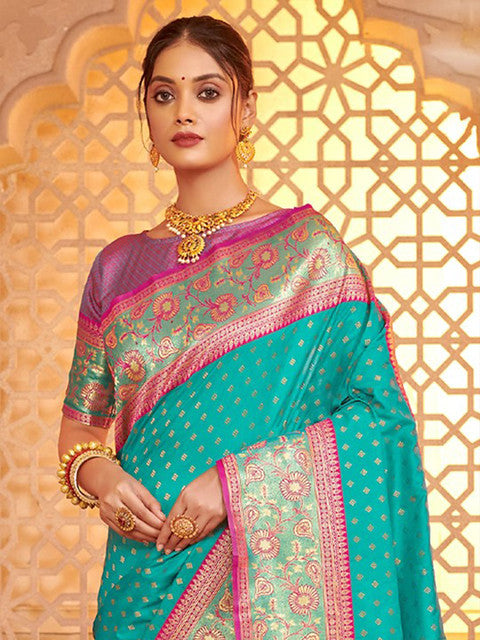 Astita Afreen Silk Blend With Weaving 5018 Festival Wear Saree