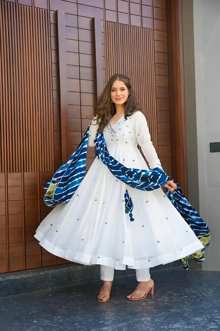 Shiv Vol 23 Roman Silk Angrakha Style Anarkali Kurta With Dupatta Suit 2025