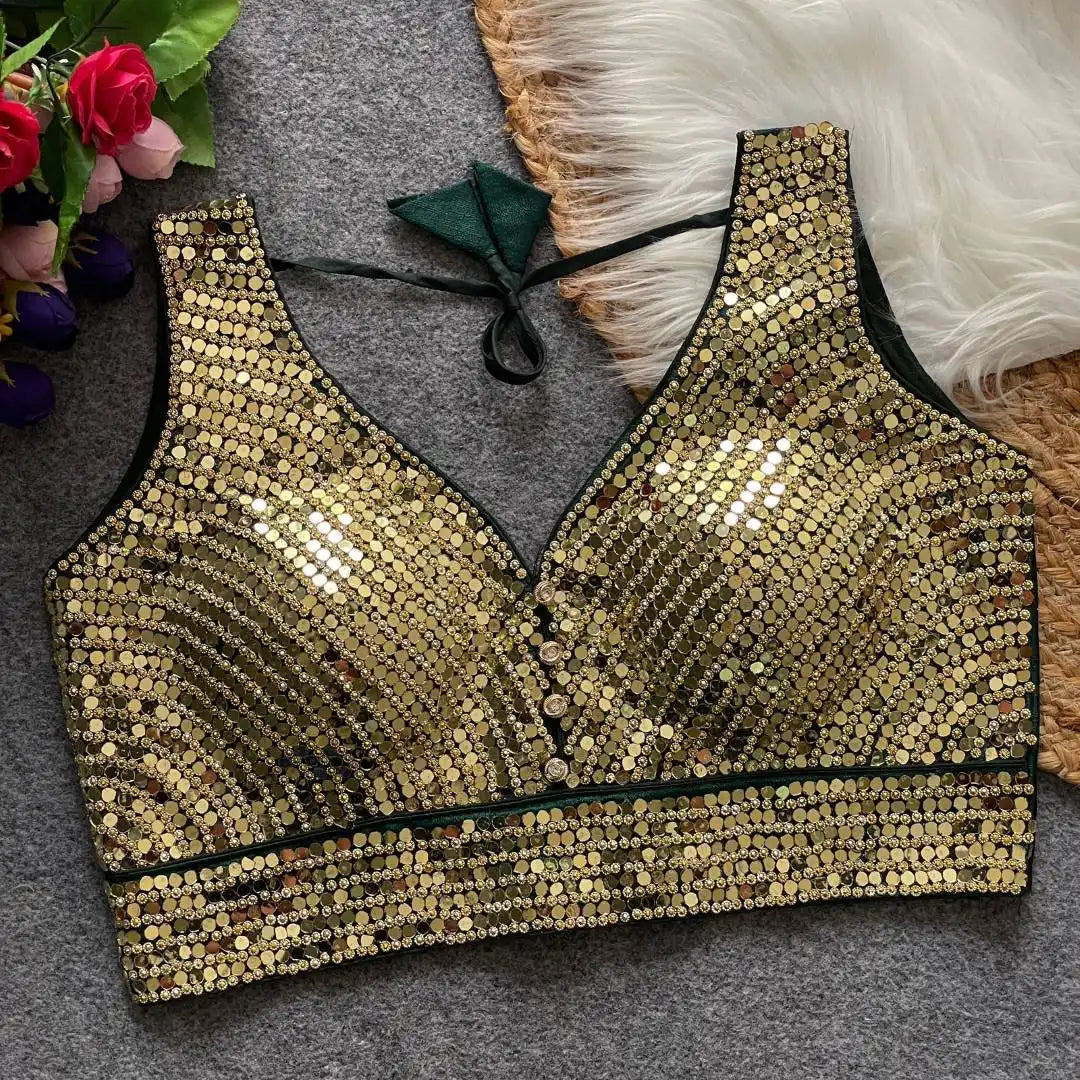 Ruhi Vol 57 Readymade Blouse Mirror Work Festival Collection