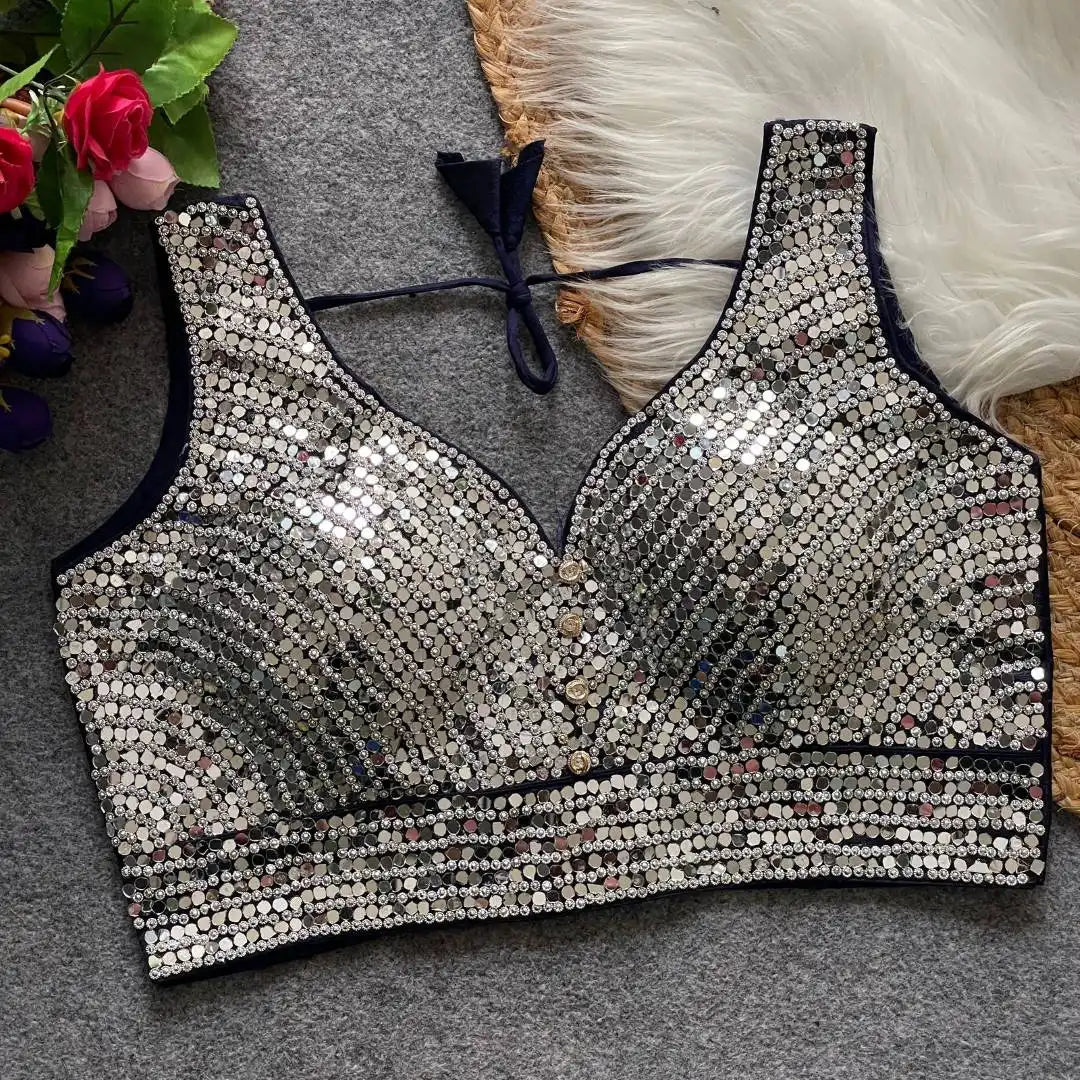 Ruhi Vol 57 Readymade Blouse Mirror Work Wedding Collection