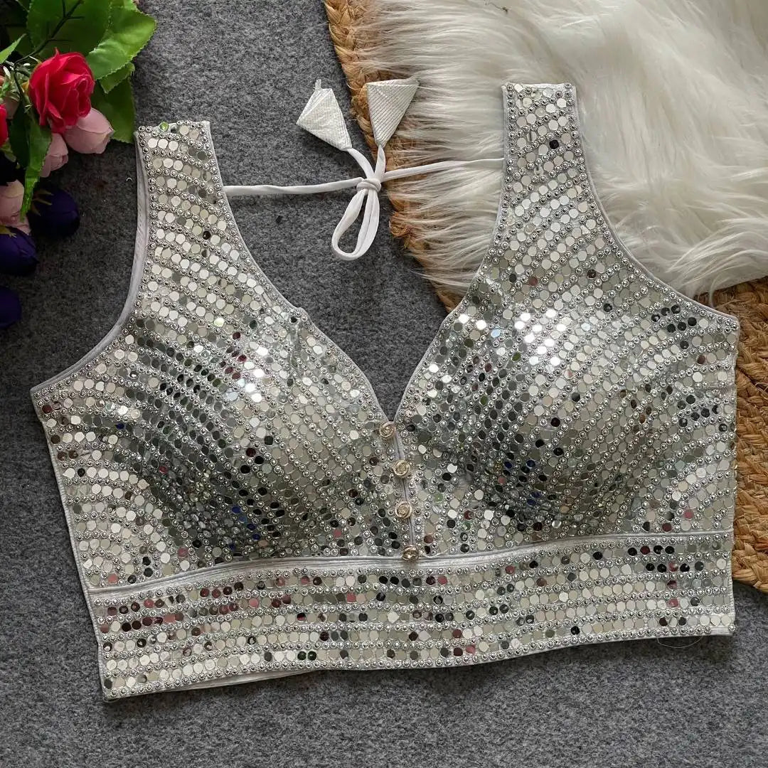 Ruhi Vol 57 Readymade Blouse Mirror Work Design