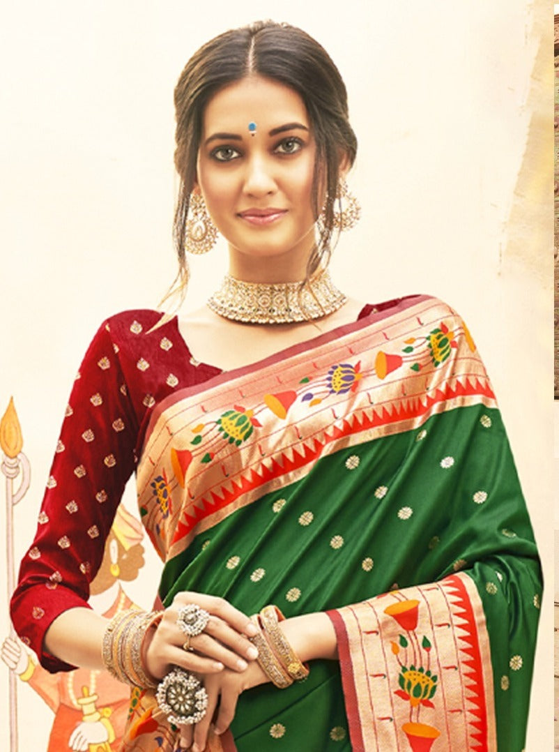 Astita Mariya Paithani Silk With Zari Weaving 1005 Festival Wear Saree