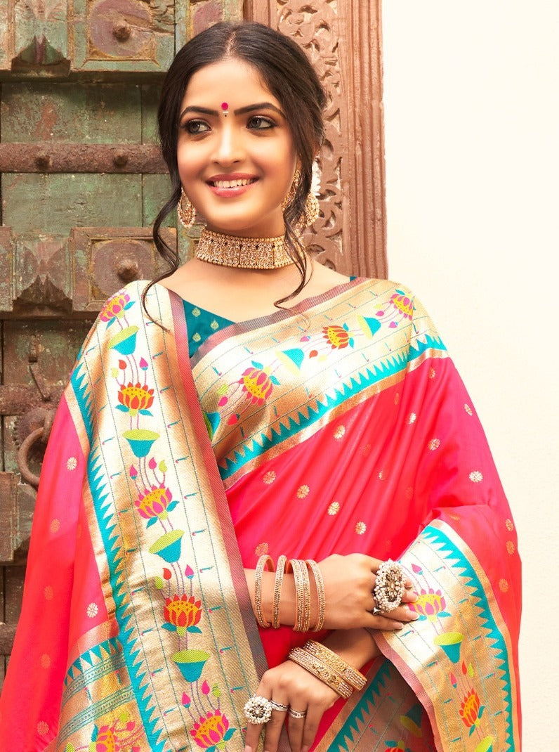 Astita Mariya Paithani Silk With Zari Weaving 1002 Festival Wear Saree Collection