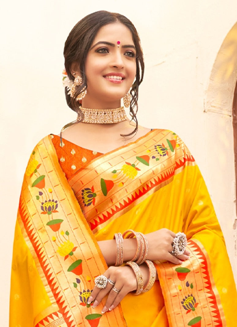 Astita Mariya Paithani Silk With Zari Weaving 1006 Festival Wear Saree