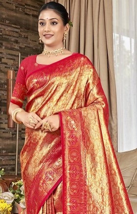 Bunawat Sahi Silk 4 Weaving Work 1004 Festiva wear Saree 2025