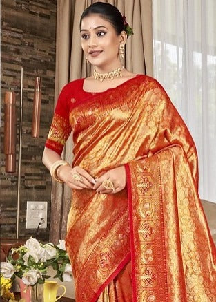 Bunawat Sahi Silk 4 Weaving Work 1006 Festiva Wear Saree Collection 2025
