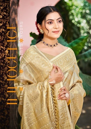 Bunawat Nikhila Silk Weaving Work 1005 Party wear Saree Diwali Collection 2025
