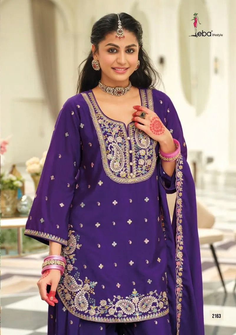 Eba Saaj Chinon Sharara Suit Diwali Festival 2025