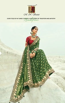 MN Shahi Poshak Vol 4 Heavy Hand Work 8005 Festival Wear Saree