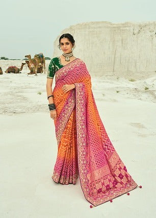 MN Shahi Poshak Vol 4 Moti Silk 80013 Reception Wear Saree