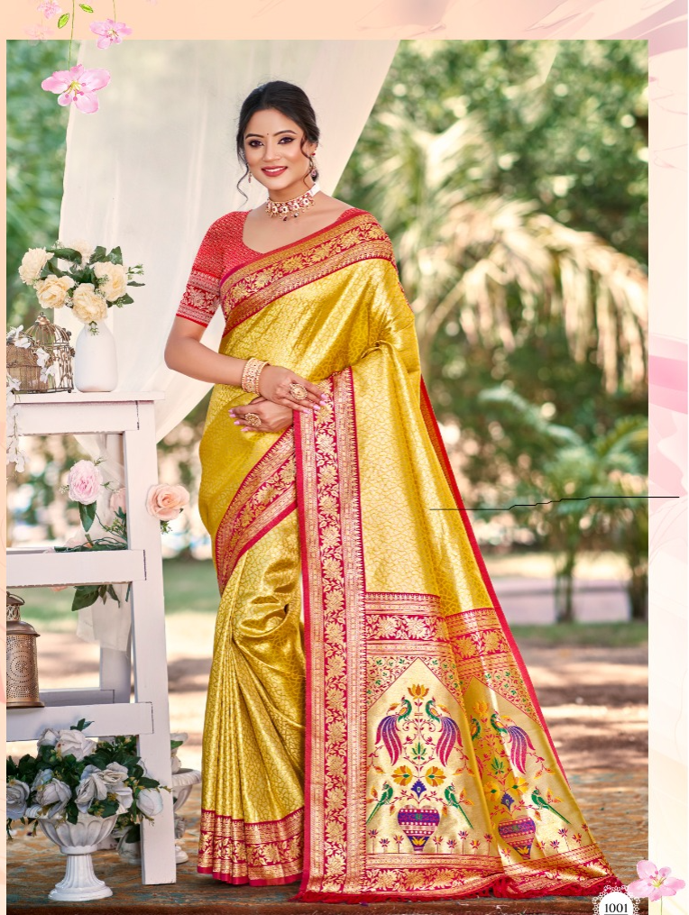 Bunawat Devyani Silk Kanjivaram silk With Weaing wear Saree