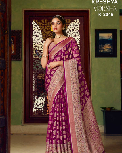 Kreshva Moksha 2045 Twp Georgette Festival Saree