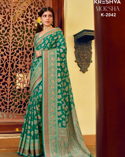 Kreshva Moksha 2042 Twp Georgette Festival  Saree