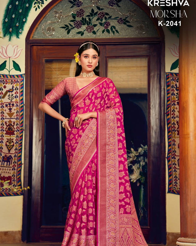 Kreshva Moksha 2041 Twp Georgette Saree Festival Collection