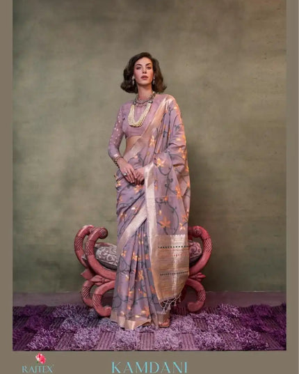 Rajtex Kamdani Handwoven Designer Festive Wear Sari Collection 372003