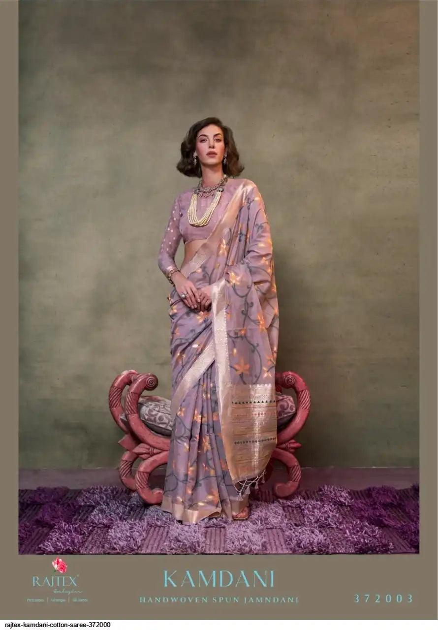 Rajtex Kamdani Handwoven Designer Festive Wear Sari Collection 372003