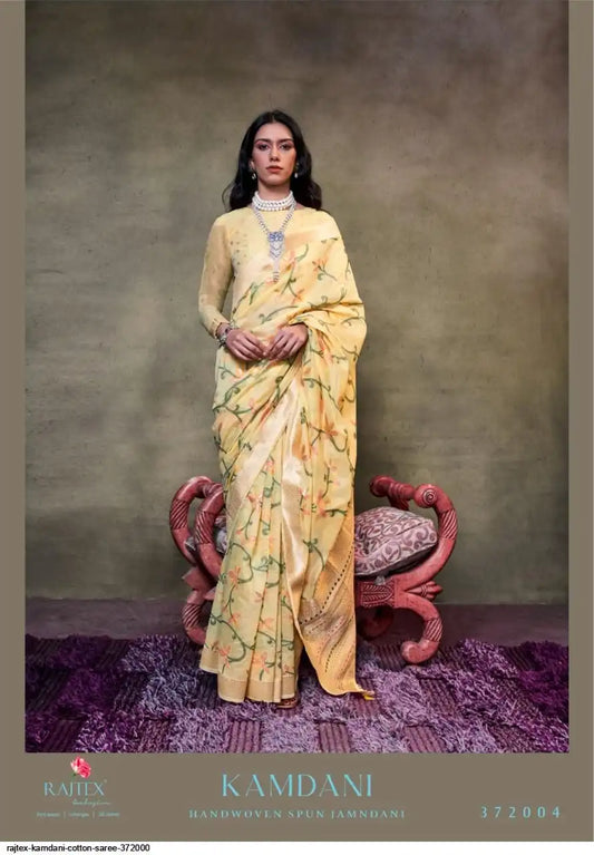 Rajtex Kamdani Handwoven Designer Festive Wear Sari Collection 372004