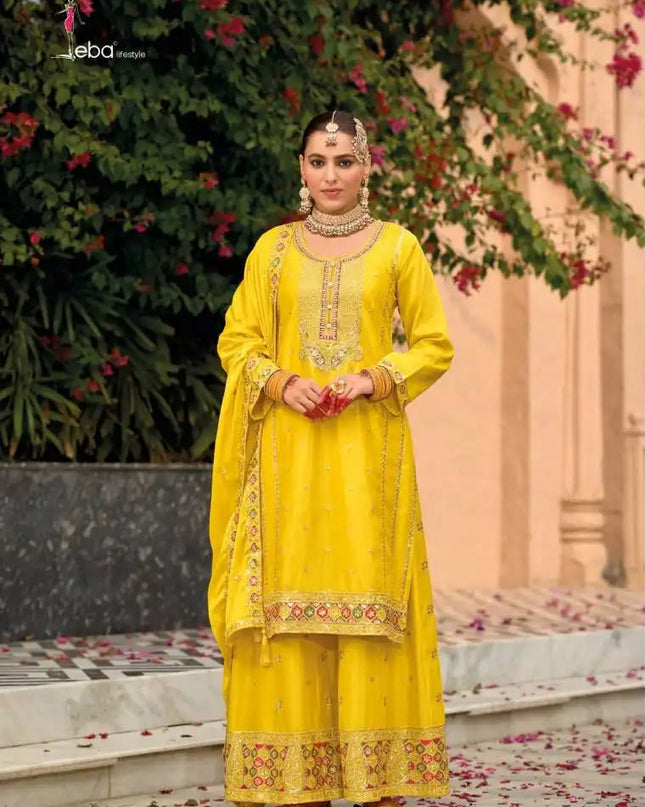 Eba Nimrat Series 1778 To 1780 Chinon Ready Made Suits Wedding Collection