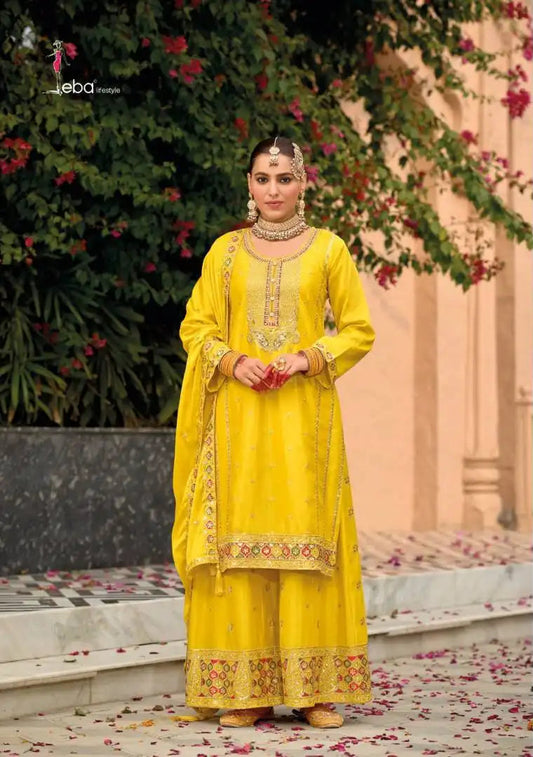 Eba Nimrat Series 1778 To 1780 Chinon Ready Made Suits Wedding Collection