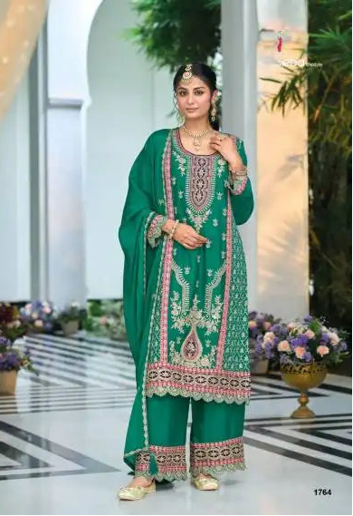 Eba Zohra Chinon Embroidery Ready Made Suits Collection 2025