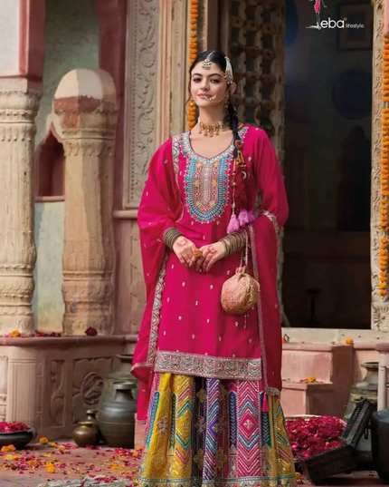 Eba Mohini Chinon Sharara Suit Ready Made Suits Collection