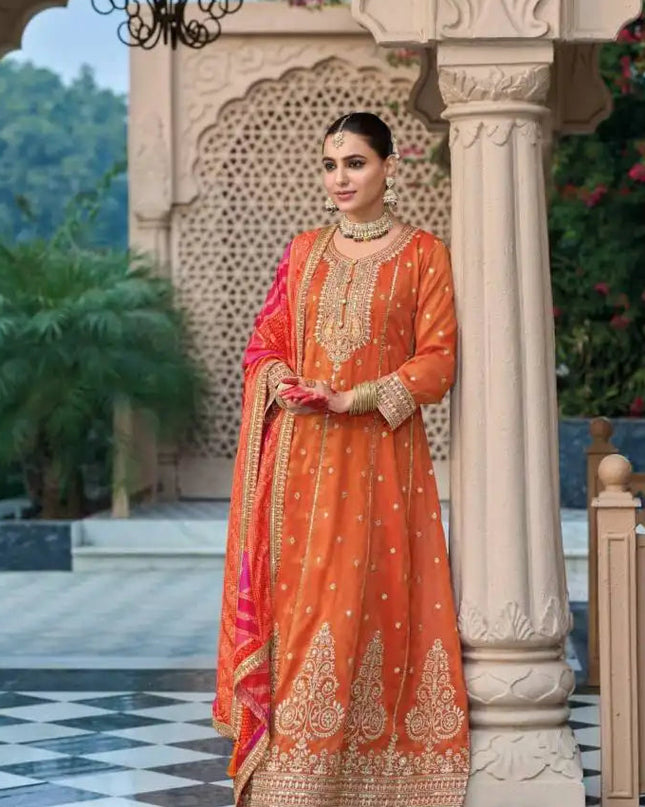 Eba Shringar Shimmer Ready Made Suits Wholesale Collection