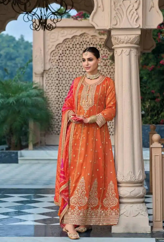 Eba Shringar Shimmer Ready Made Suits Wholesale Collection