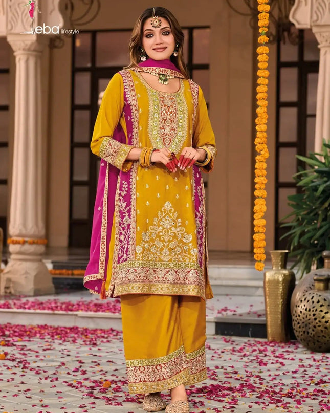 Eba Swara 2 Chinon Embroidered Salwar Kameez