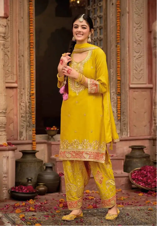 Eba Kashish Chinon Embroidered Salwar Kameez Collection