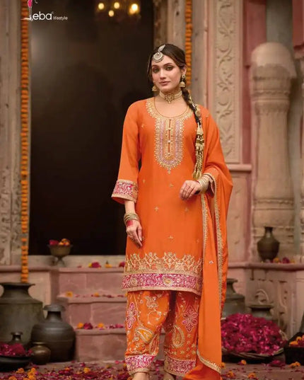 Eba Kashish Chinon Salwar Kameez Panjabi Style Collection