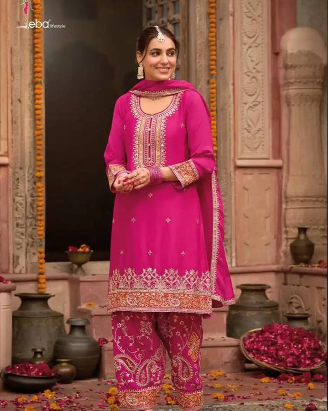 Eba Kashish Chinon Salwar Kameez Diwali Collection