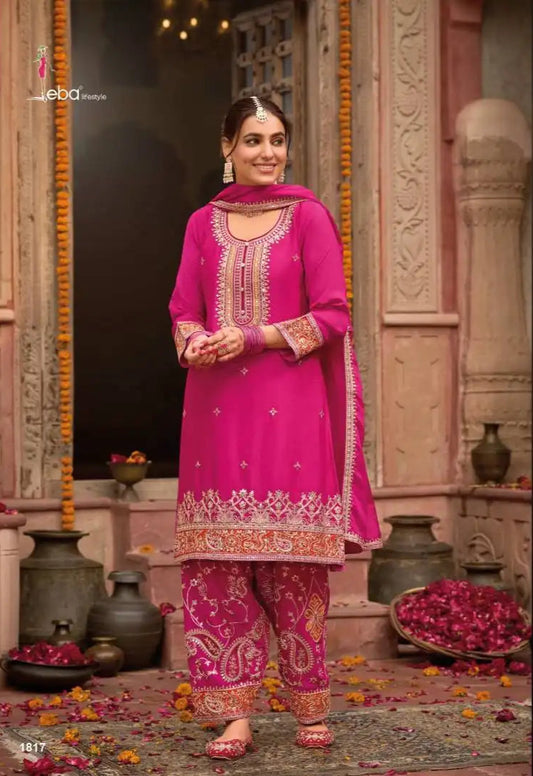 Eba Kashish Chinon Salwar Kameez Diwali Collection