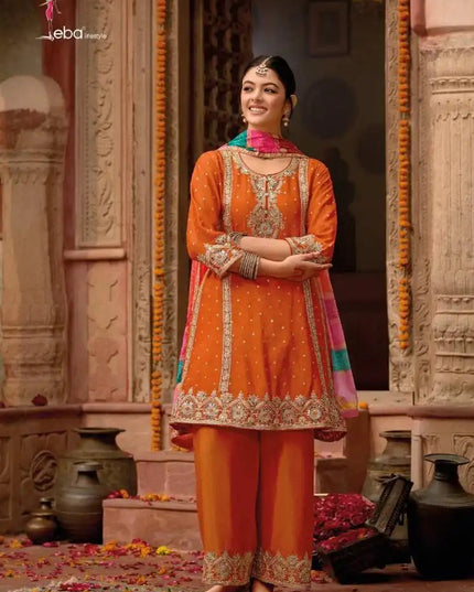Eba Gajari Chinon Salwar Kameez latest Design