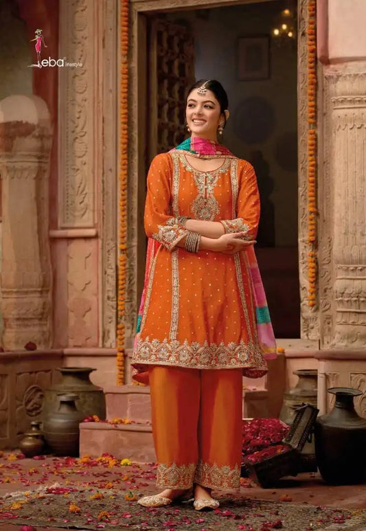 Eba Gajari Chinon Salwar Kameez latest Design