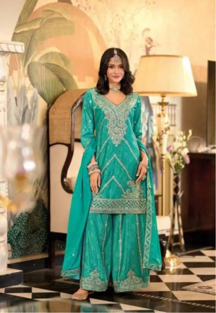Eba Sangam Chinon Digital Printed Salwar Kameez Collection
