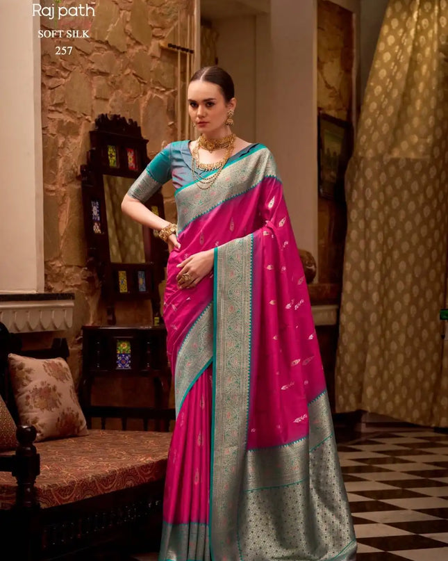 Rajpath Gatha Soft Silk Designer Wedding Wear Sari Collection 257