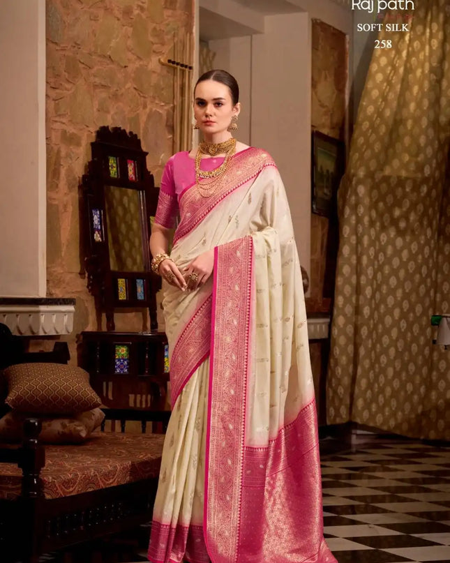 Rajpath Gatha Soft Silk Designer Wedding Wear Sari Collection 258