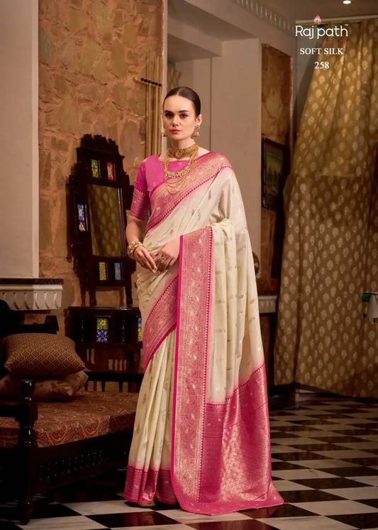 Rajpath Gatha Soft Silk Designer Wedding Wear Sari Collection 258
