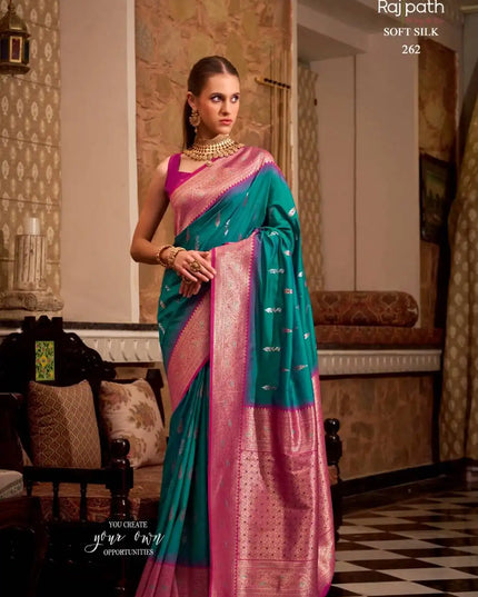 Rajpath Gatha Soft Silk Designer Wedding Wear Sari Collection 262