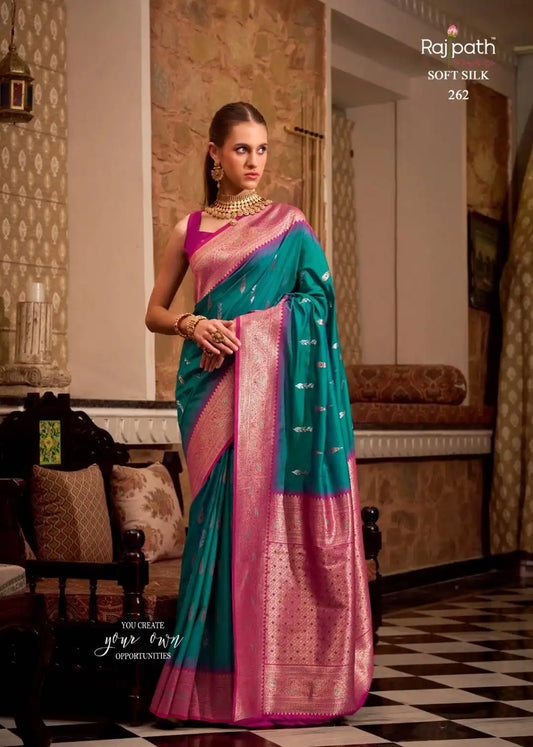 Rajpath Gatha Soft Silk Designer Wedding Wear Sari Collection 262