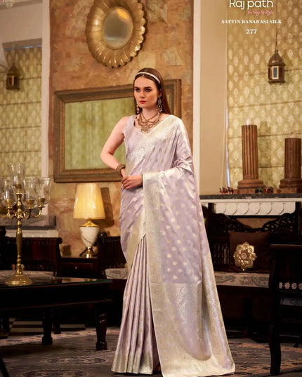 Rajpath Shella Gold Soft Satin Silk Sari Collection  277