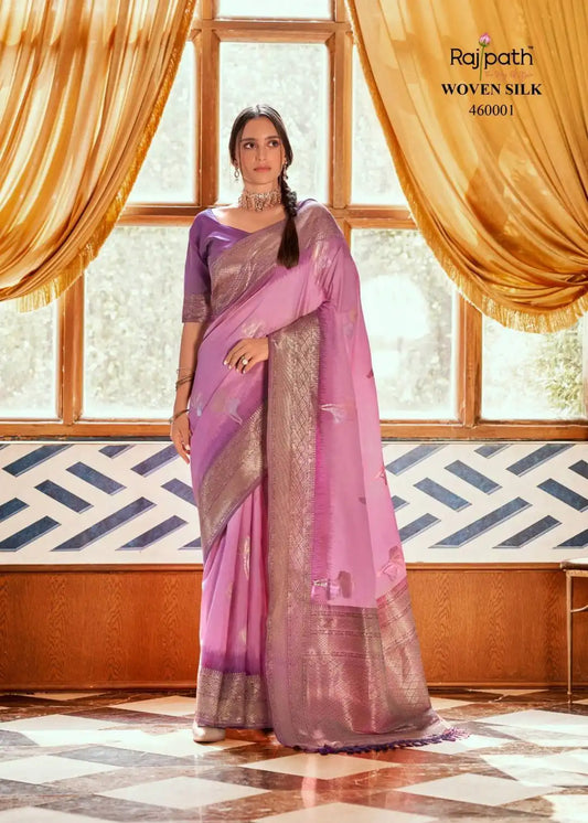 Rajpath Roseberry Silk Soft Silk Designer Sari 460001