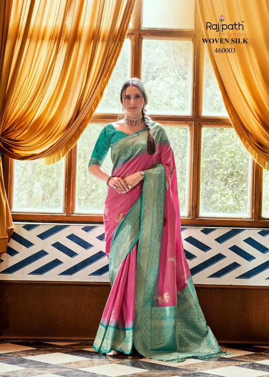 Rajpath Roseberry Silk Soft Silk Designer Sari 460003