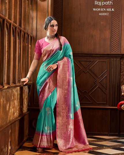 Rajpath Roseberry Silk Soft Silk Designer Sari Under 460002