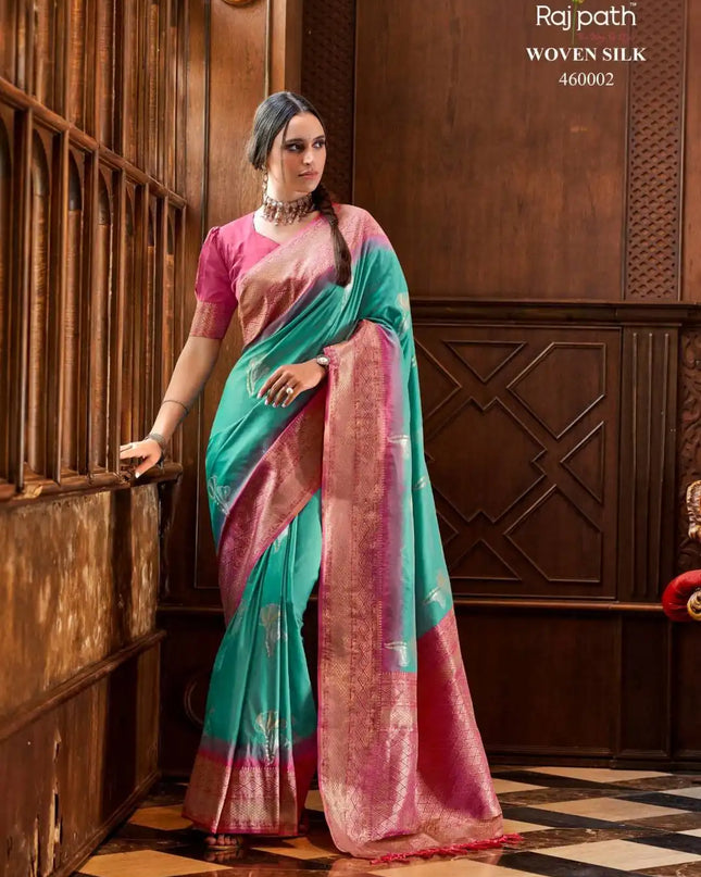 Rajpath Roseberry Silk Soft Silk Designer Sari Under 460002