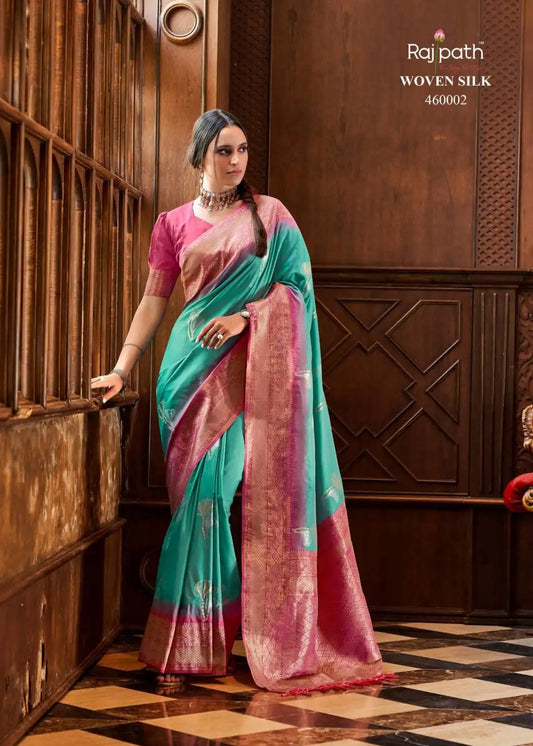 Rajpath Roseberry Silk Soft Silk Designer Sari Under 460002
