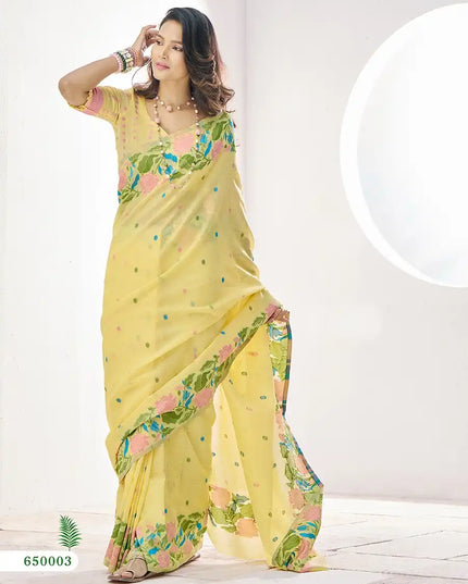 Rajpath Gulabi Linen Silk Sari Collection 650003