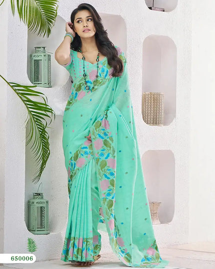 Rajpath Gulabi Linen Silk Sari Collection 650006