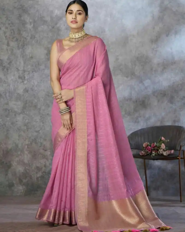 Rajpath Ronak Tissue Silk With Zari Border Saree Collection 640006